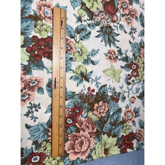 Waverly "Kent" Vintage Floral Upholstery Fabric 1 Yard + 6" x 48" Multi-Color - Picture 3 of 5